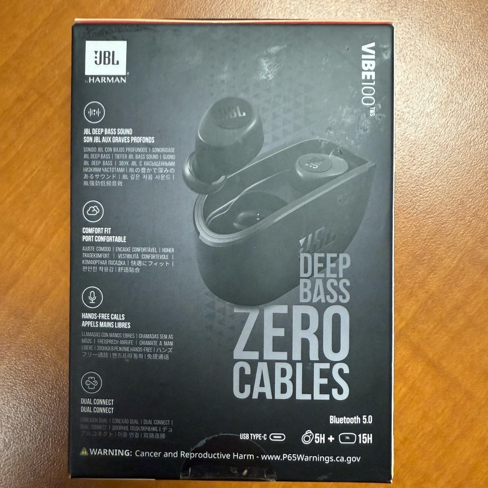 JBL Vibe100 wireless headphones